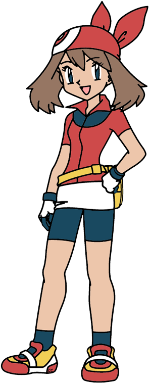 The Following Images Were Colored And Clipped By Cartoon - Pokemon May Dawn And Serena (302x762)