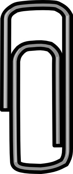 Need A Paper Clip Art For Use On Your Projects You - Paper Clip Clip Art (252x595)