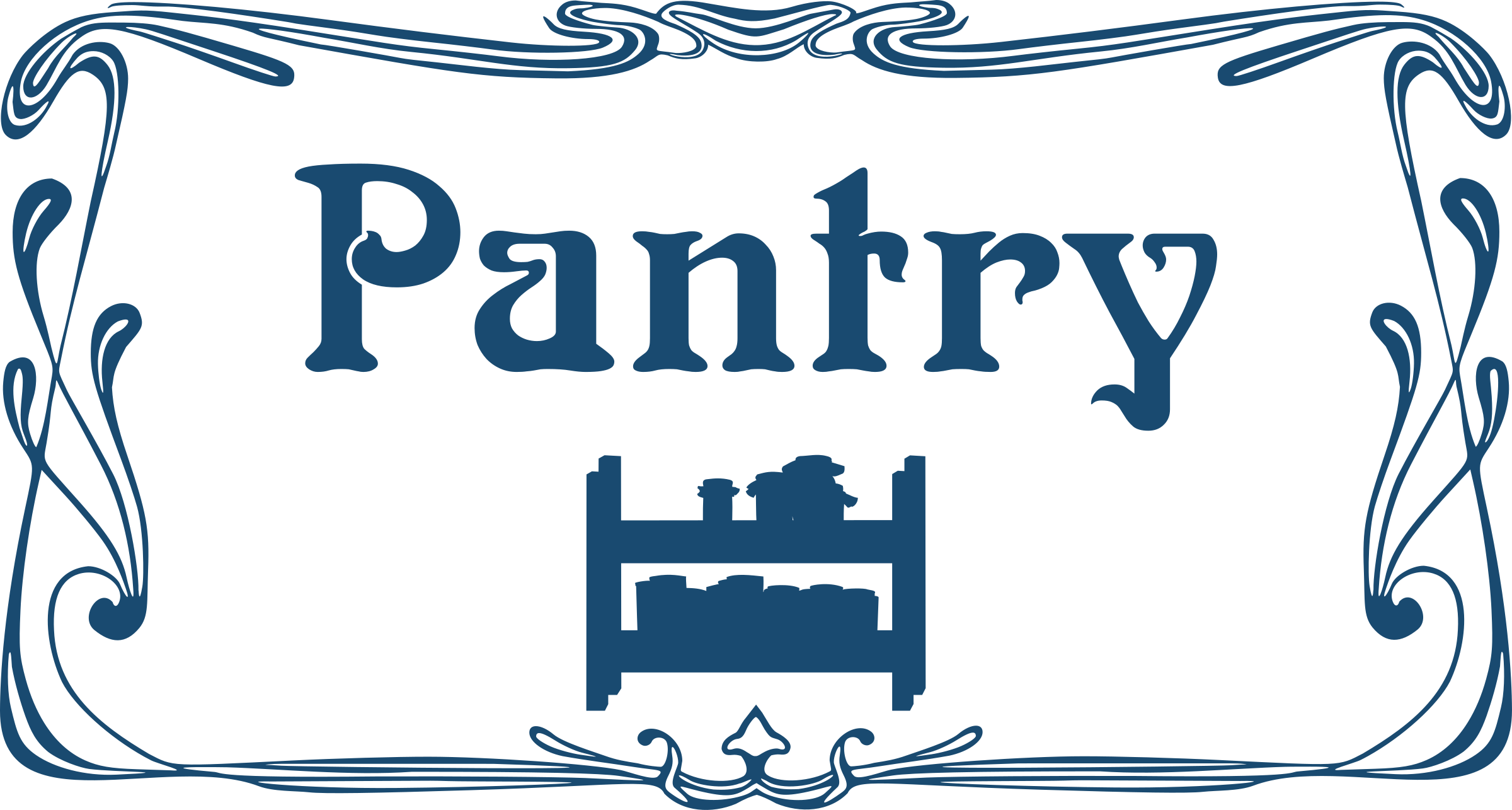Big Image - Pantry Sign For Door (2400x1285)