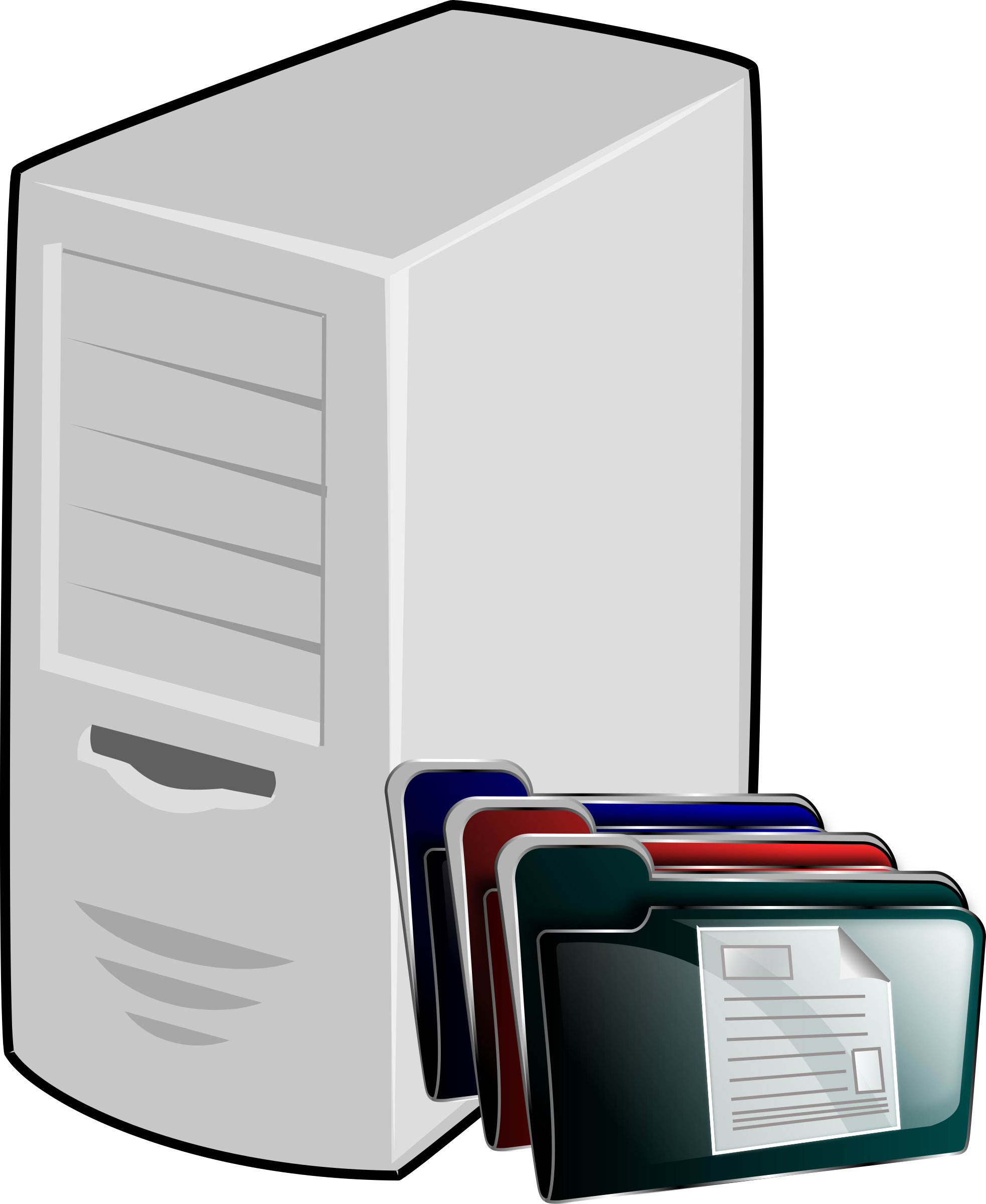 File Server Clipart - Application Server Icon Png (1966x2400)