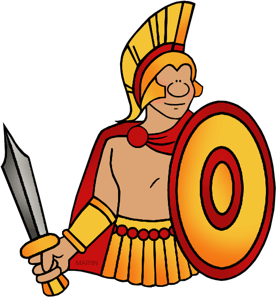 Spartan - Battle Of Troy Clip Art (574x648)