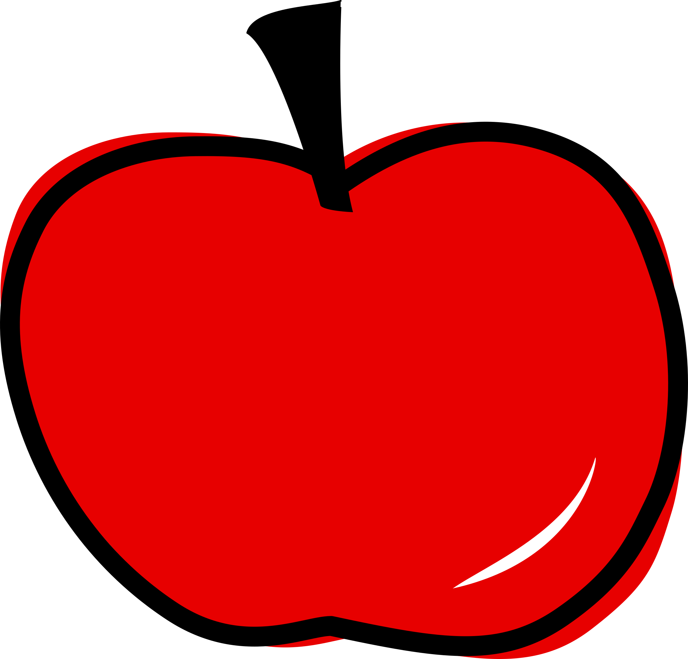 Apple Clipart Clear Background - Ten Apples Up On Top Apples (2400x2298)