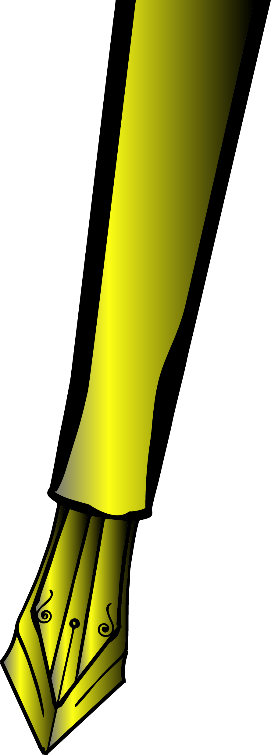 Quality Calligraphy Pen Clipart Png - Tool (889x2474)