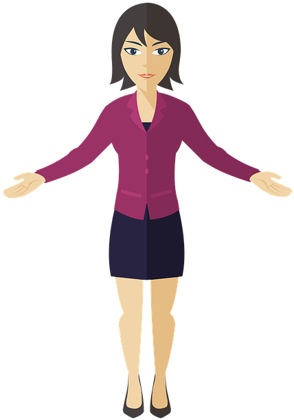Business Woman Presentation Business Corporate - Woman Clipart (505x720)