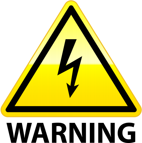 High Voltage Warning Png Clip Art - High Voltage Clipart Png (496x500)