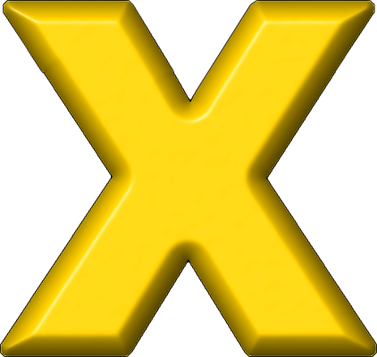 Presentation Alphabet Set - Transparent Presentation Alphabets Yellow Refriger (422x400)