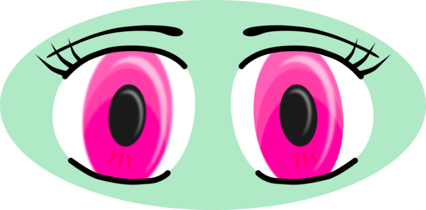 Looking Eyes Clipart - Cartoon Picture Of A Eyes (600x296)