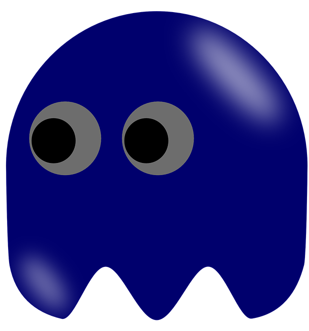 Pacman Ghost Left Looking Clip Art At Clker - Pacman Animated Ghosts Gifs (750x720)