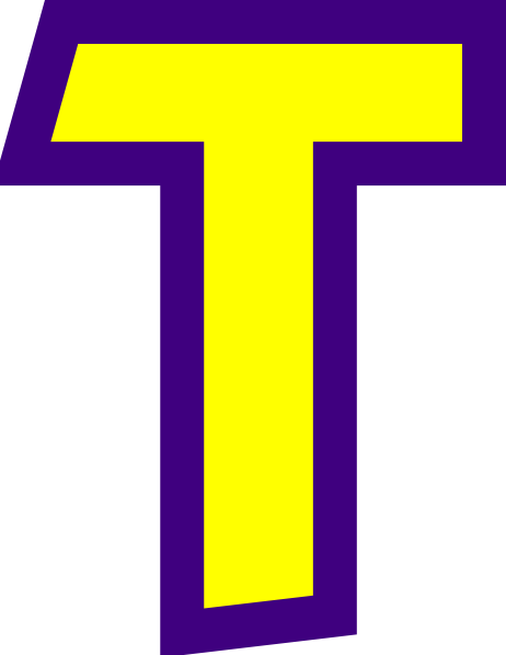 Letter T Clip Art At Clker Com Vector Clip Art Online - Letter T Clipart (462x597)
