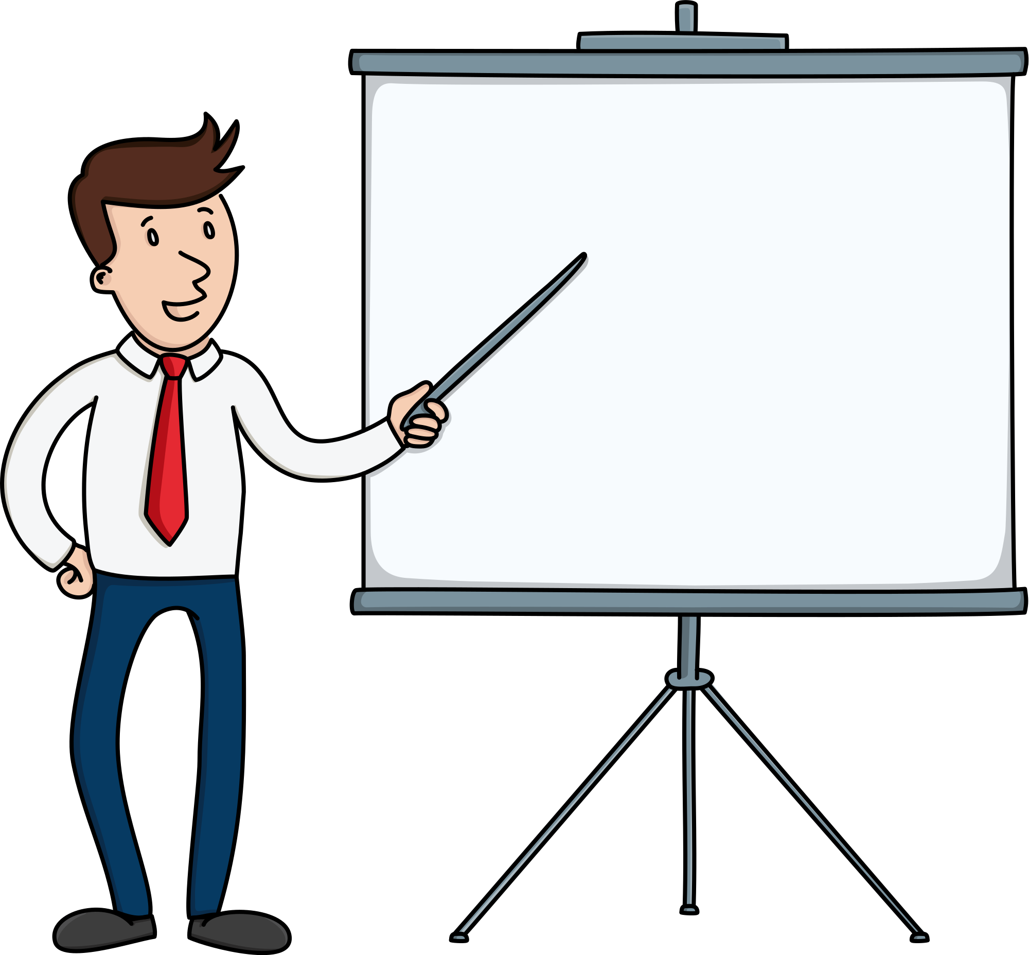 Open - Presentation Board Png (2000x1856)