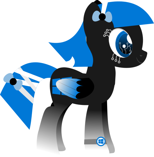 Windows 10 Pony By Carloscreations - Windows 10 As A Pony (529x540)