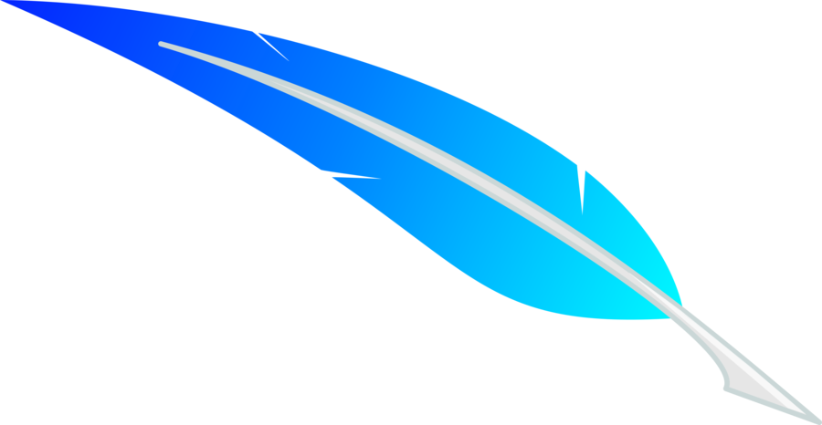 Deskjet 3920 Windows - Blue Feather Pen Png (900x466)