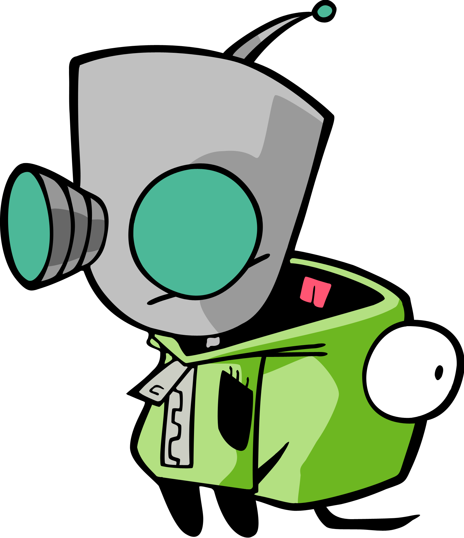 Fbx Previews In Windows - Gir From Invader Zim (1600x1854)
