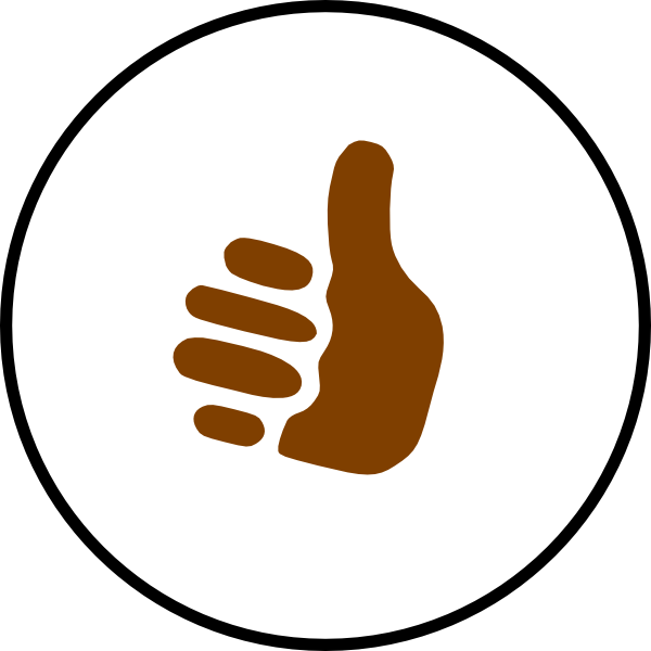 Thumbs Up Symbols Clipart Free To Use Clip Art Resource - Symbol For Thumbs Up (600x600)