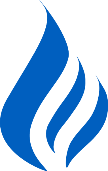 Clip Art Logo Design Blue Flame Logo Clip Art At Clker - Flame (381x600)