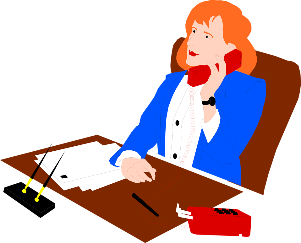 Architetto Business Woman - Phone Interview Clip Art (958x774)