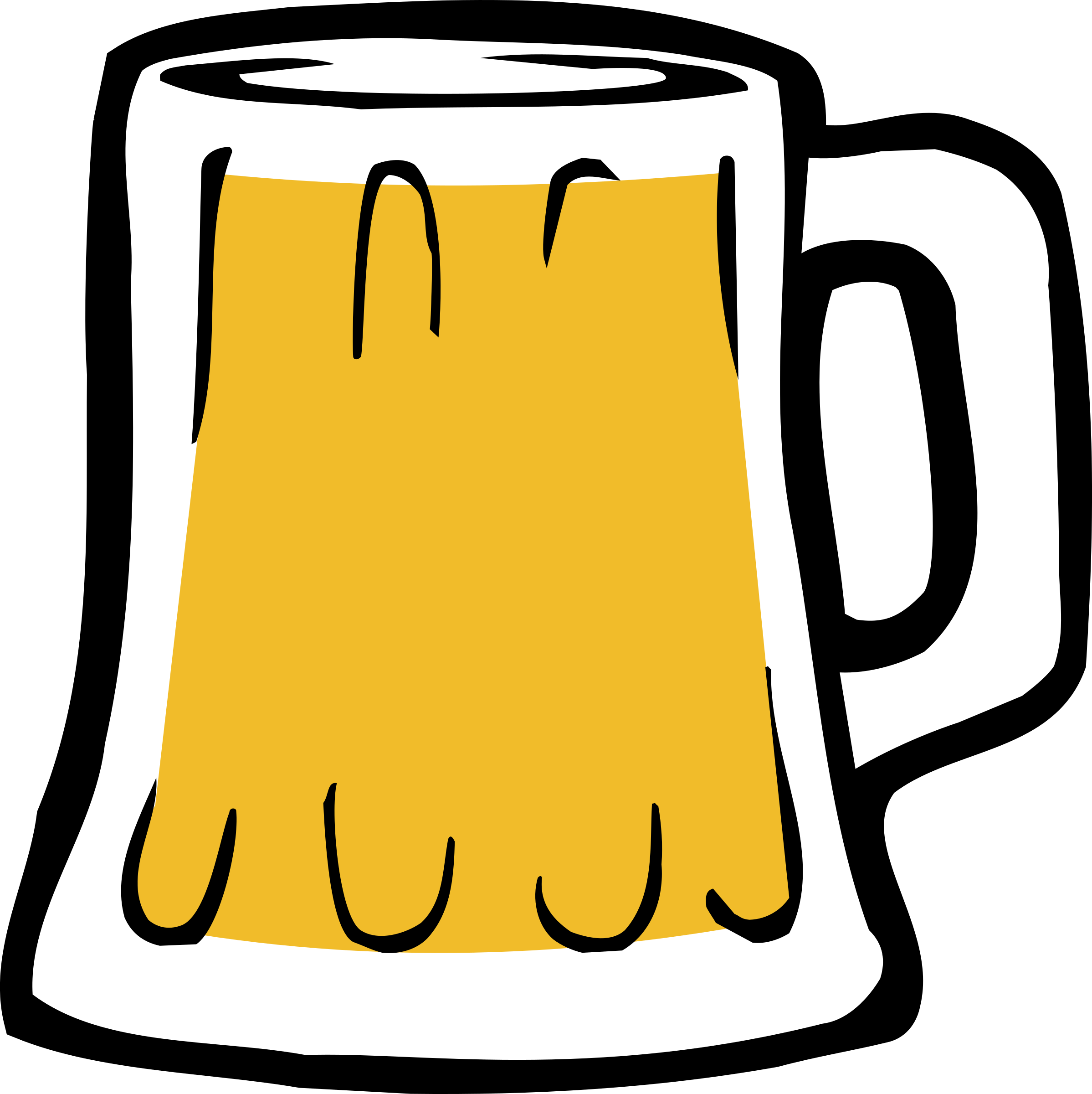 Beer Mug Clip Art Black And White - Jarra De Cerveza Vector (2397x2400)