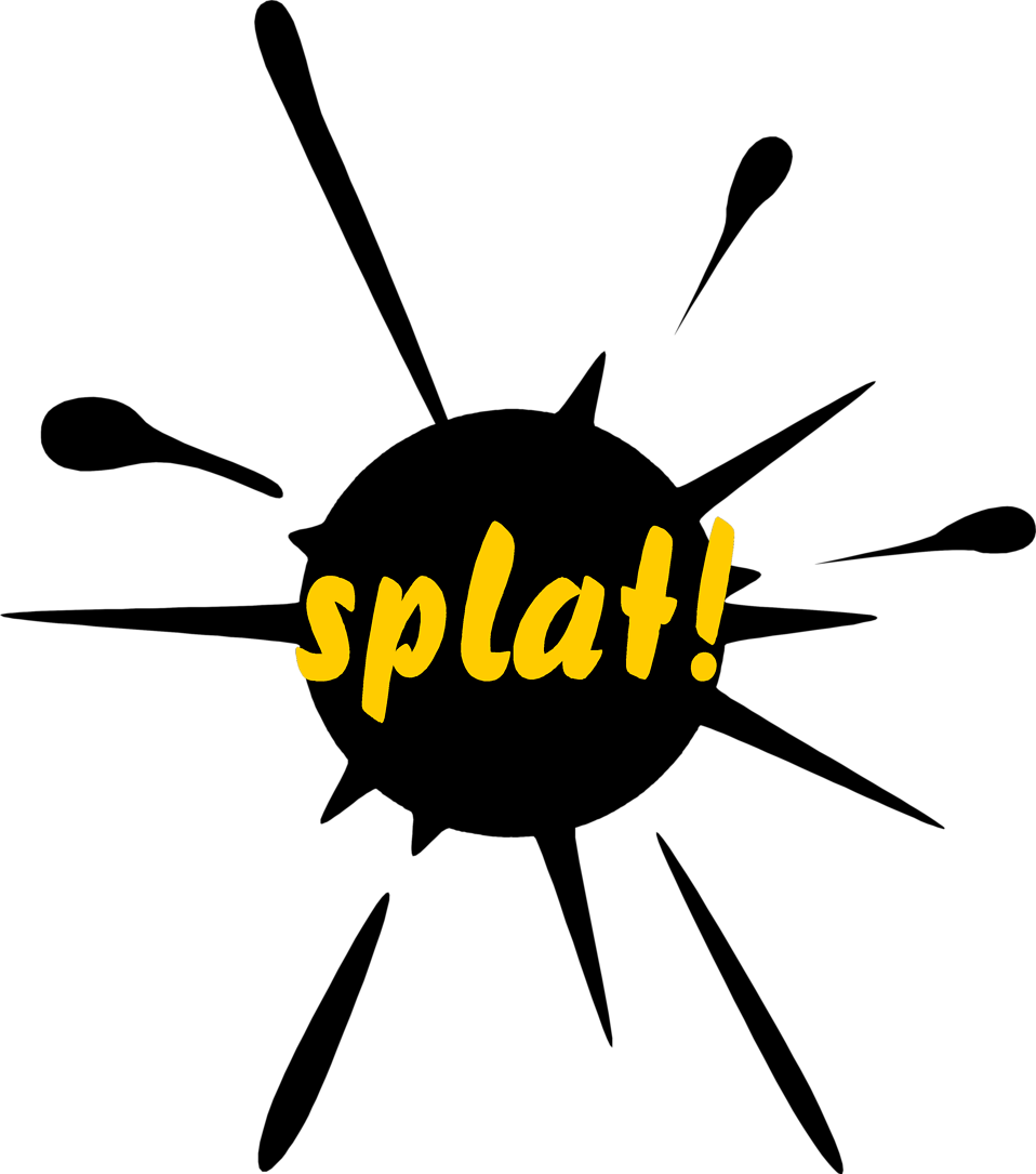 Splat Free Stock Photo Illustration Of A Paint Splatter - Mug (958x1085)