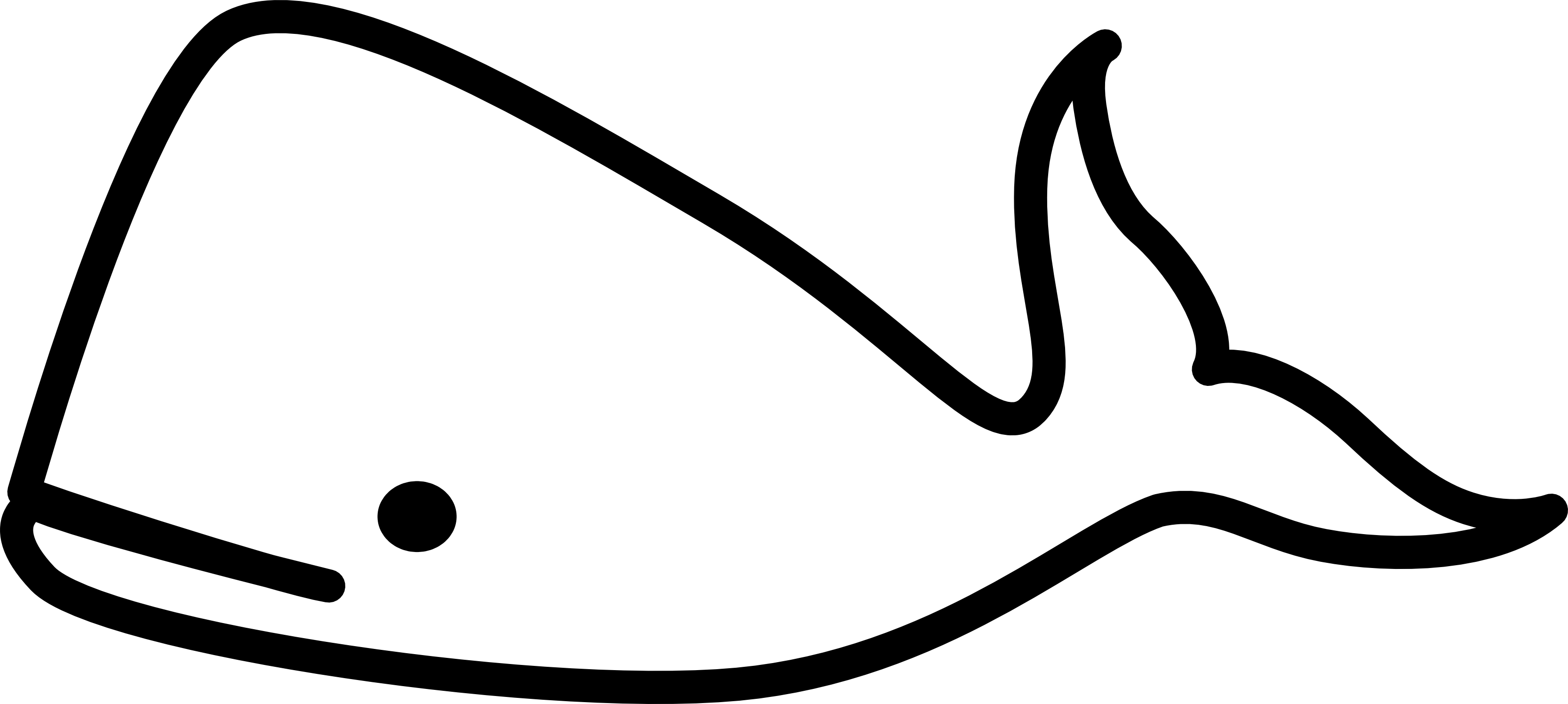 Whale Clipart Black And White Clipart Panda Free Clipart - Outline Of A Whale (3333x1496)