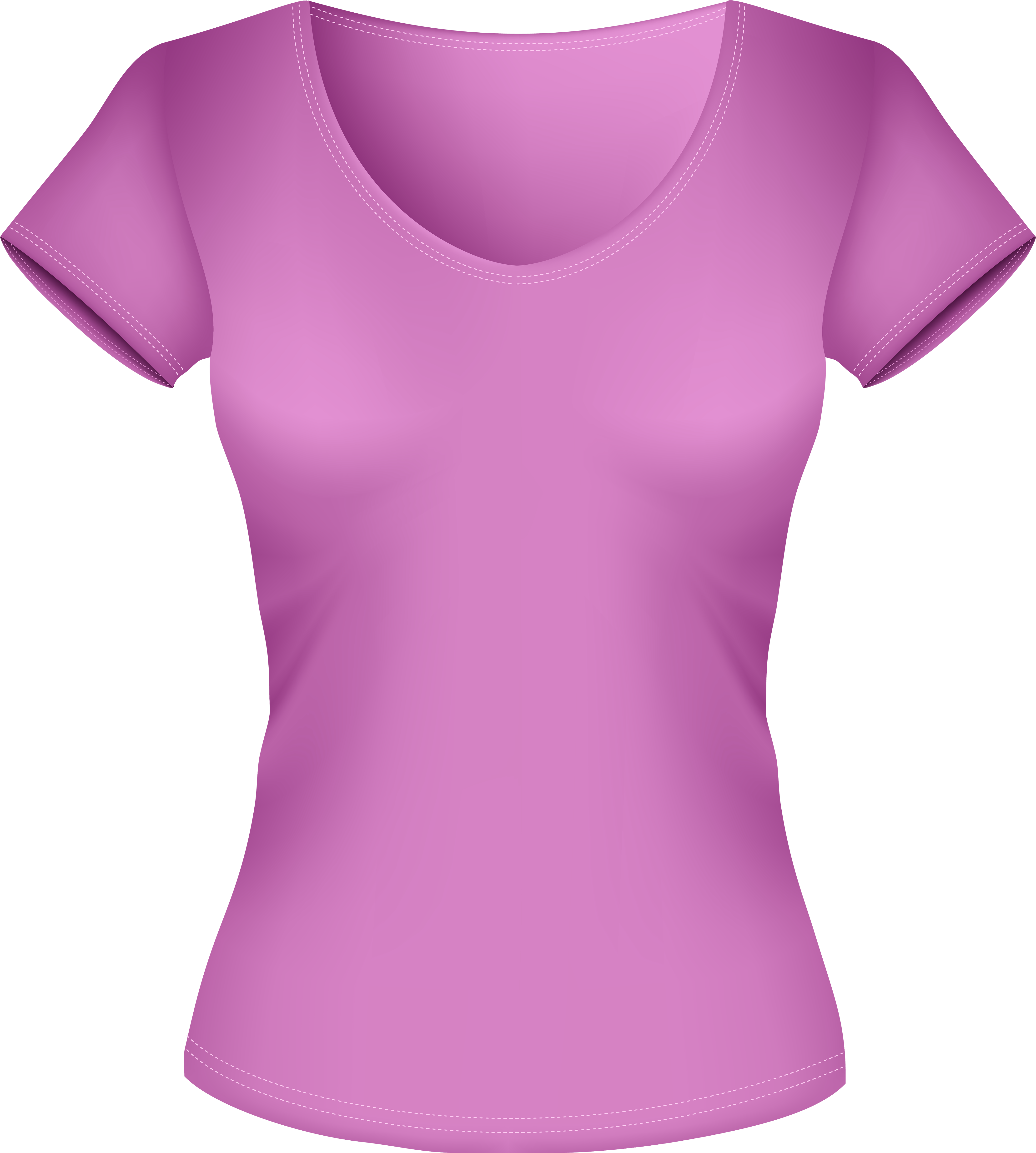 Female Pink Shirt Png Clipart - Blouse Clip Art (4491x5000)