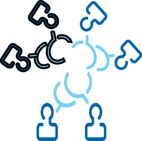 Small Group Open Copy Clip Art - Speech (600x595)