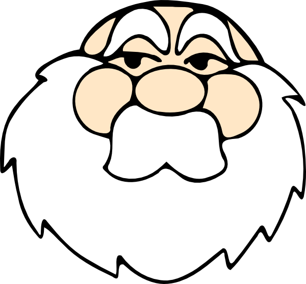 Old Man Clip Art At Clker - Santa Clip Art (600x558)