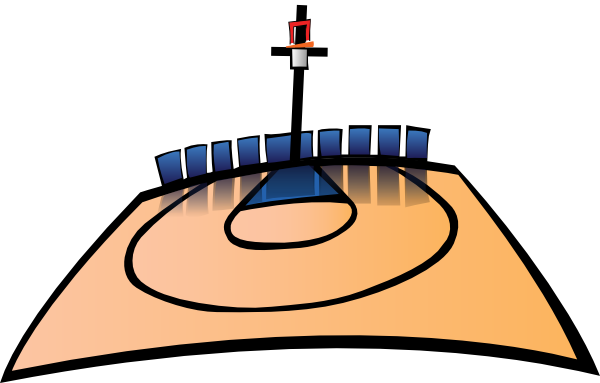 Basketball Court Clipart - Basketball Court Clip Art (600x383)