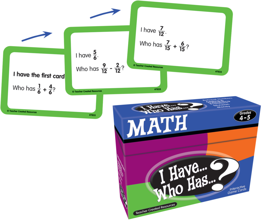 Tcr7833 I Have, Who Has Math Game Grade 4-5 Image - Have Who Has Math Game (900x900)