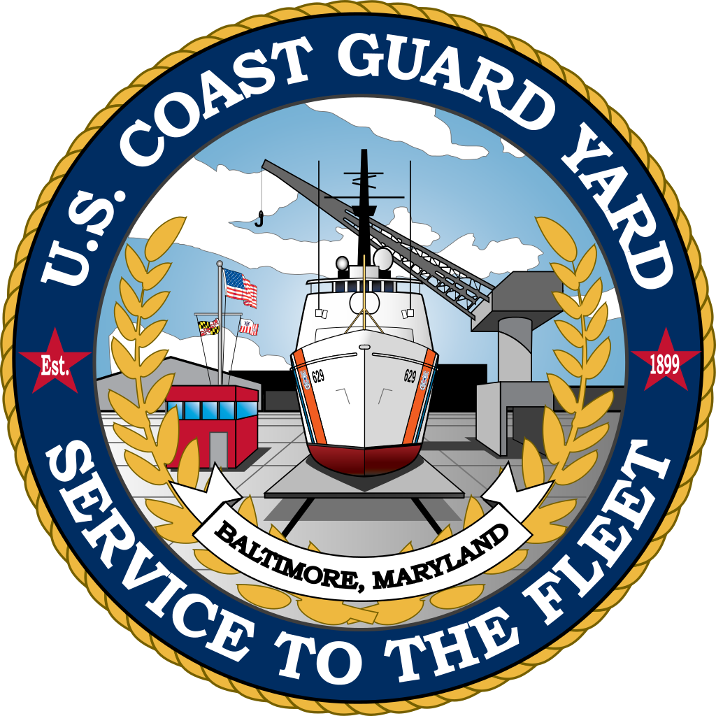 Coast Guard Yard Crest - United States Coast Guard Yard (1024x1024)
