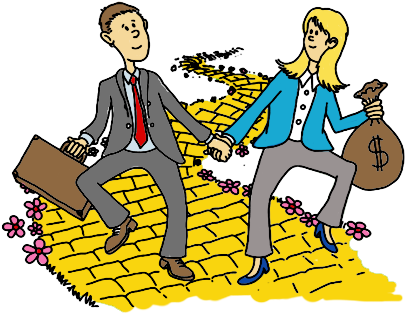 Save Money On Your Money - Cartoon (454x358)