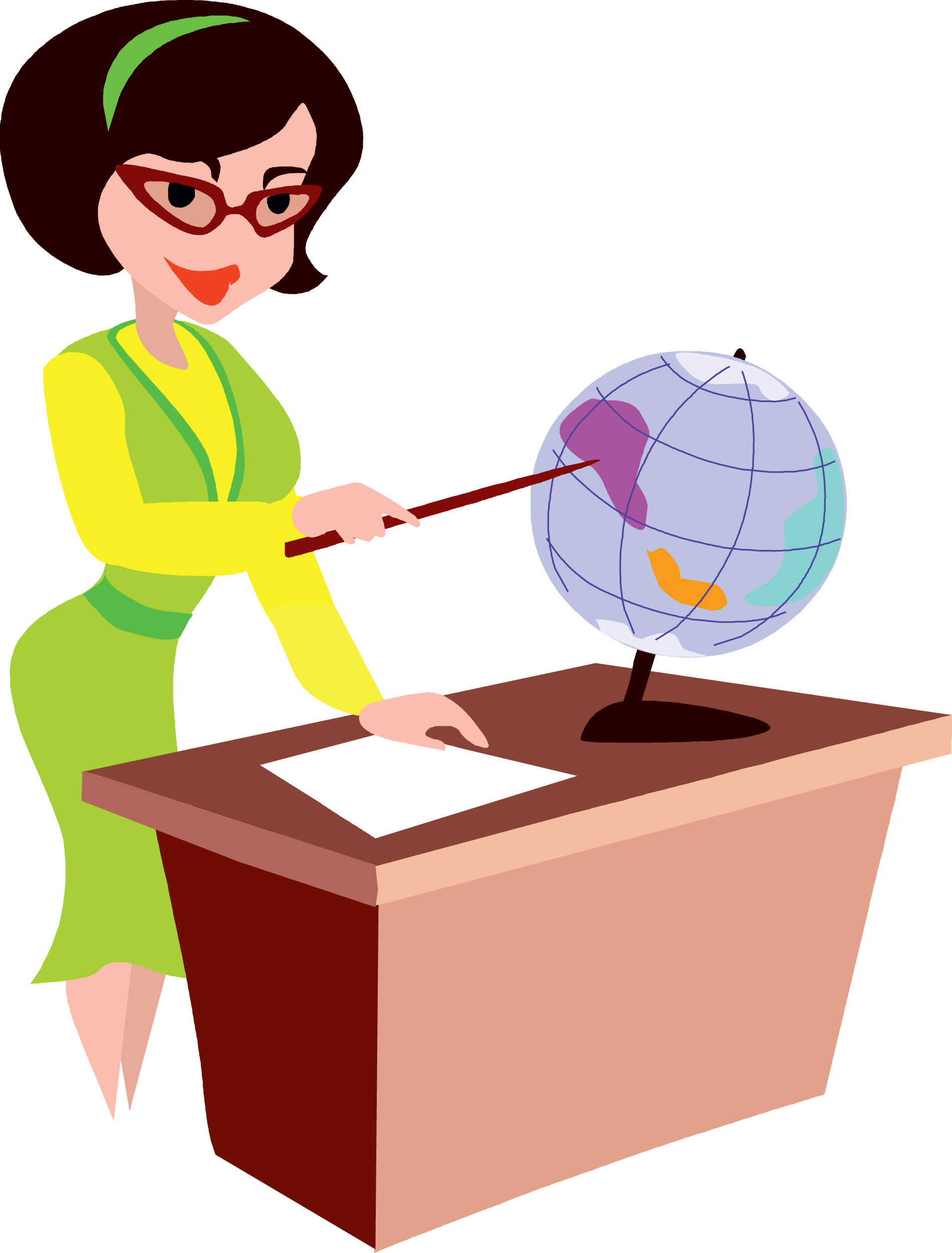 Teacher Education School Clip Art - Cartoon Teacher Animated Gif (1900x2500)