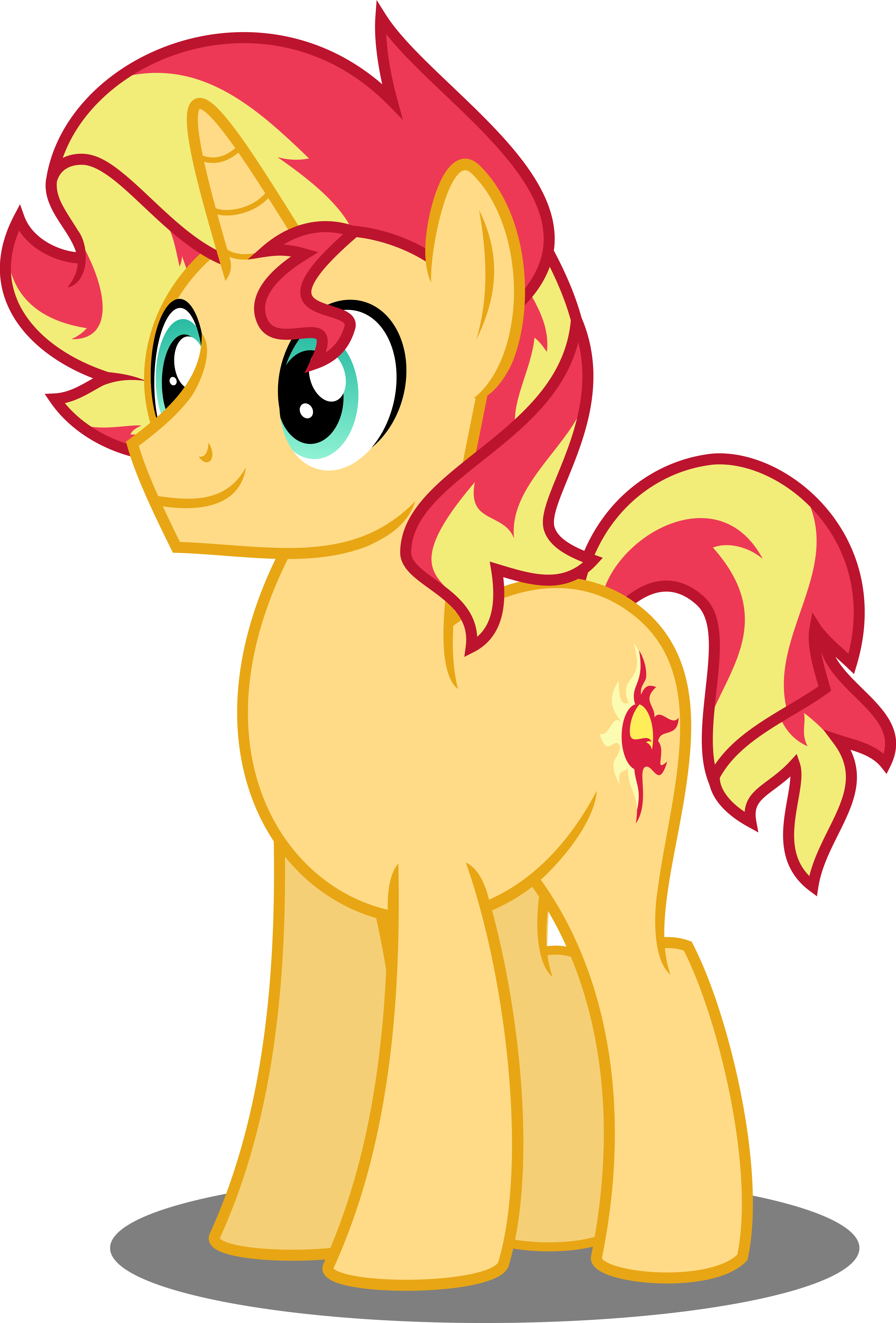 Sunset As A Dude By Orin331 - Mlp Sunset Shimmer Colt (4000x5903)