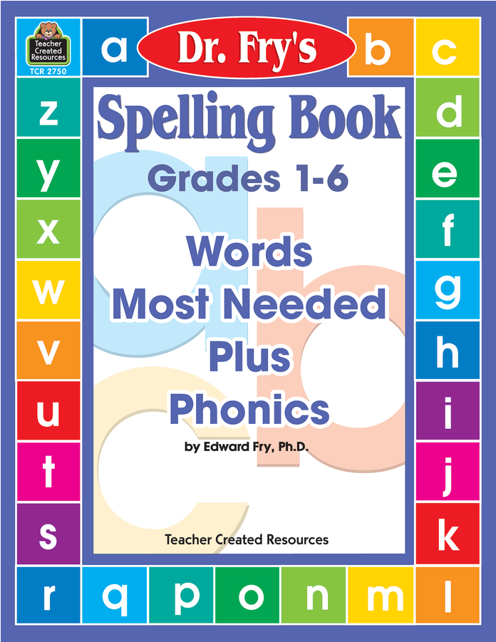 Tcr2750 Spelling Book - Dr. Fry's Spelling Book, Grades 1-6 (900x900)