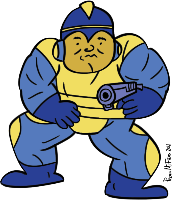 Mega Dude By Pedromirandafilho - Cartoon (578x673)