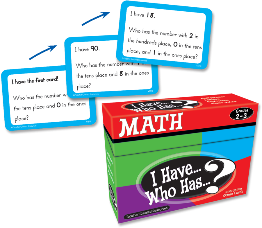 Tcr7818 I Have, Who Has Math Game Grade 2-3 Image - Have Who Has Math Games Gr 2-3 (900x900)