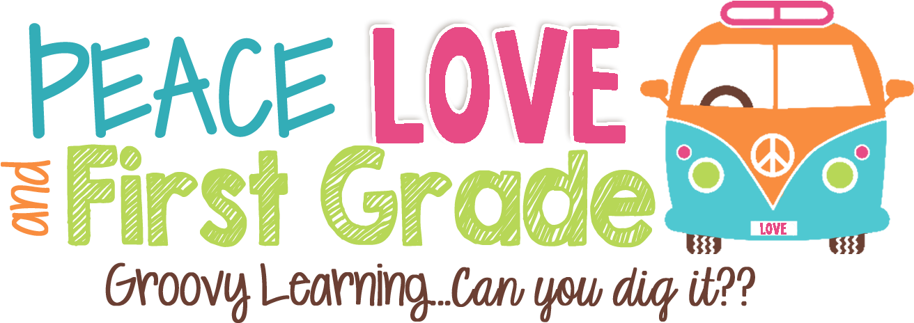 Peace, Love, And First Grade - Stickers Art (1333x515)