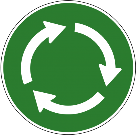 Circle Recycle Png Transparent Image - Recycle Png Circle (500x497)