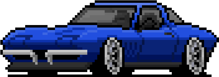 Chevrolet Corvette Pixel Car - Muscle Car (1024x1024)