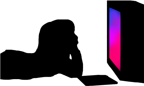 Art Was Me, I Then Begun To See Myself Turning This - Silhouette (500x334)