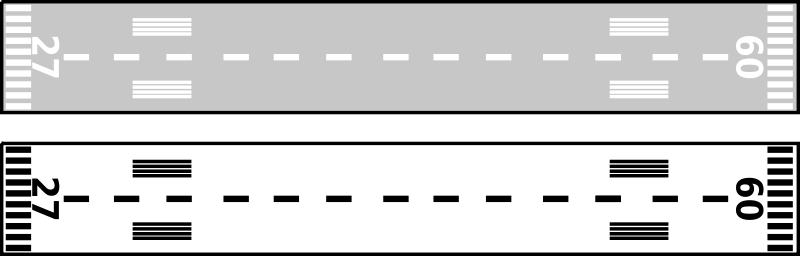 Free Airport Runway - Airport Runway Top View (800x256)