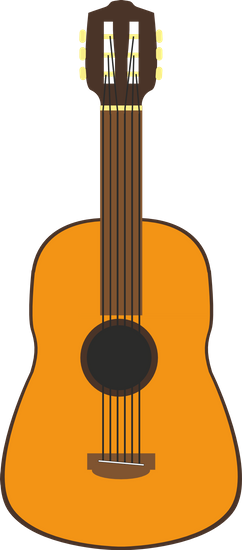 Guitar, Vector, Music, Strings, Stringed Instrument - Гитара Вектор (242x550)
