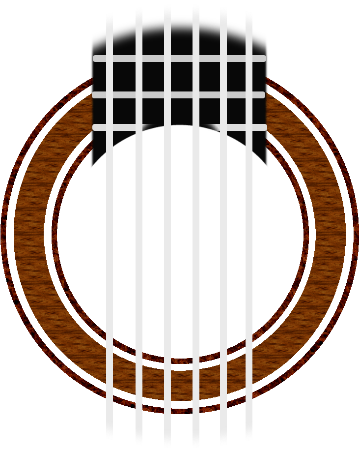 Classical Guitar Rosette, Simple By Changsta-187 - Classic Guitar Clip Art (1000x1000)