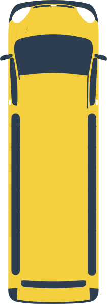 Us Top View Clip Art - Bus Icon Top View (210x594)