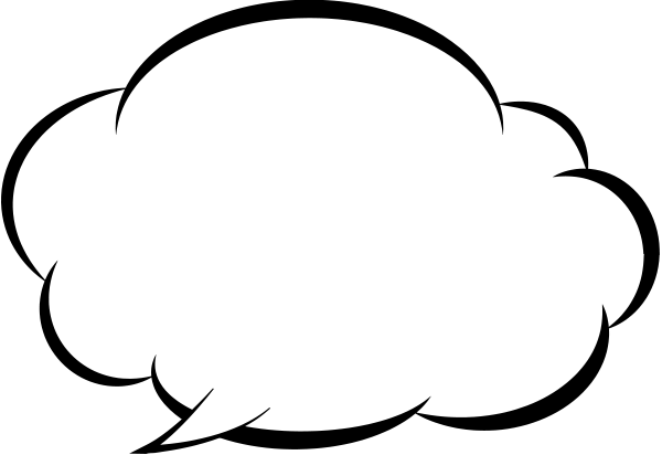Speech Balloon01 White04 - Speech Balloon (600x412)
