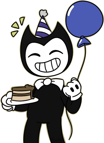 Happy Birthday Bendy By Fluffyfoxoffate - Bendy Happy Birthday (450x600)