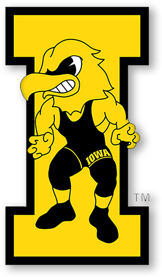 University Of Iowa Wrestling Logo (600x600)