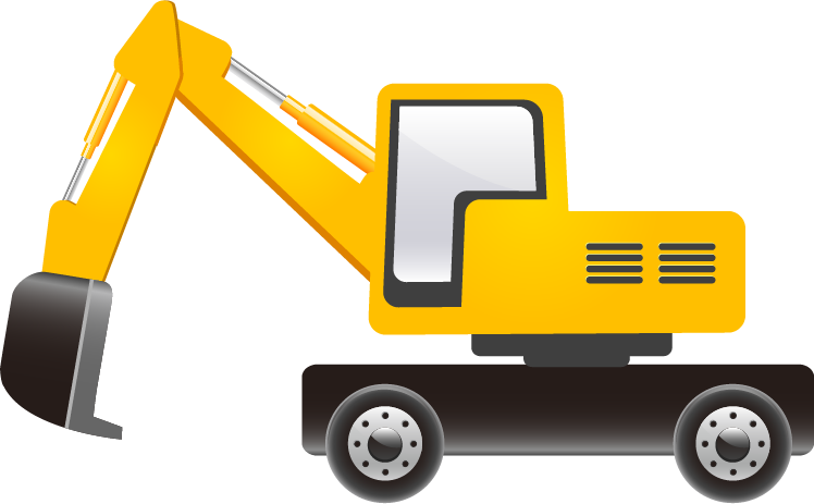 Excavator U30e6u30f3u30dc Heavy Equipment Illustration - Excavator U30e6u30f3u30dc Heavy Equipment Illustration (748x463)