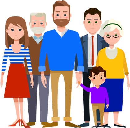 If You Don't Know Any Other Single Parents, Contact - Step Parent Family Clipart (419x414)