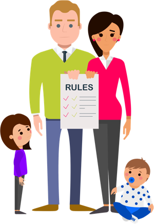 If You Don't Initiate The Rules In Advance, Your Children - Co Parenting Clipart (300x436)