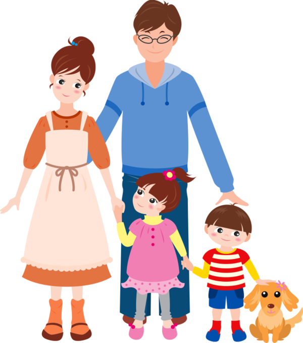 Personnages, Illustration, Individu, Personne, Gens - Famille Image Clipart (708x800)